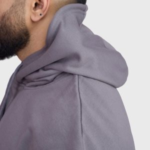 Signature Cap Sleeves Hoodie Dark Grey